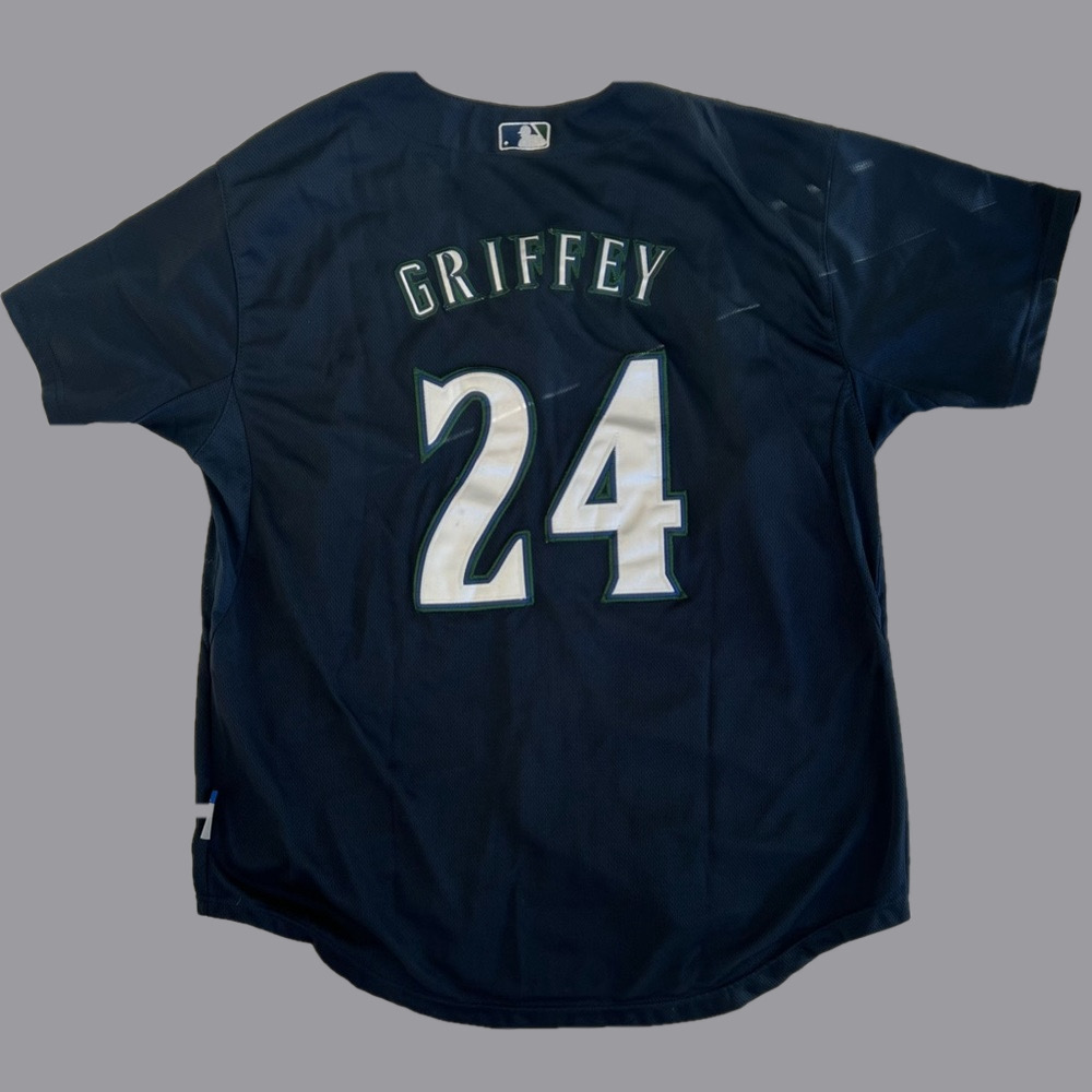 Ken Griffey Jr. Seattle Mariners Vintage
Majestic Genuine Merchandise Jersey